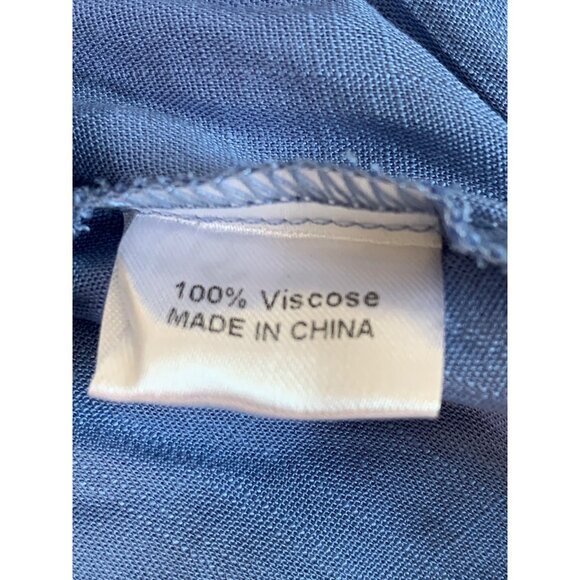 Zesica One Shoulder Romper M Blue Viscose Belted Elastic Waist Lined RFF10522 - Picture 3 of 8